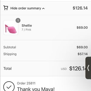 Shellie pink fur heels